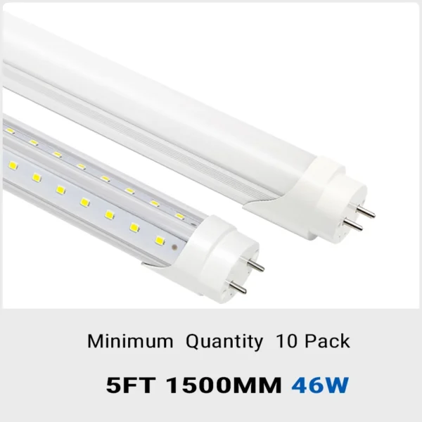 Aiwooping MOQ 10Pack,1.5M 46W,t8 v-shape led tube,G13 interface,perfect replacement fluorsecent tube more brightiness
