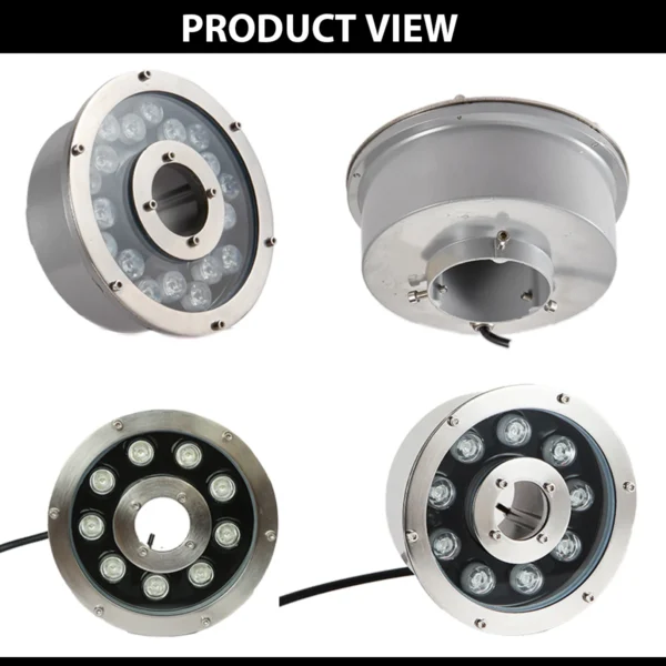 Hot Sale Led Fountain Light 6w12w 18w 24W Led Pool Light Free AC12V AC24V Underwater Lights Fountains Waterproof Ip68 - Image 3