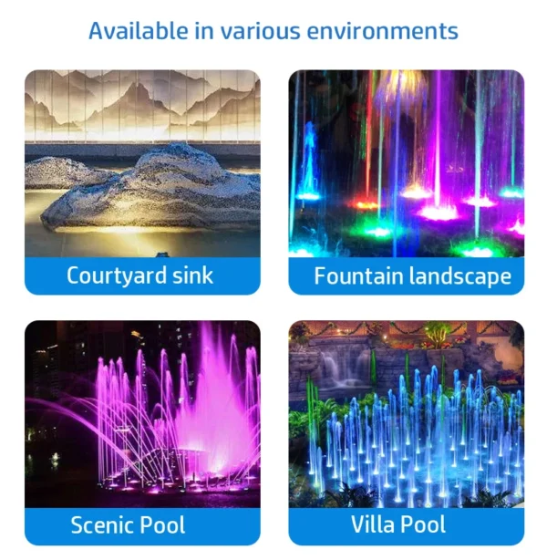 Hot Sale Led Fountain Light 6w12w 18w 24W Led Pool Light Free AC12V AC24V Underwater Lights Fountains Waterproof Ip68 - Image 5