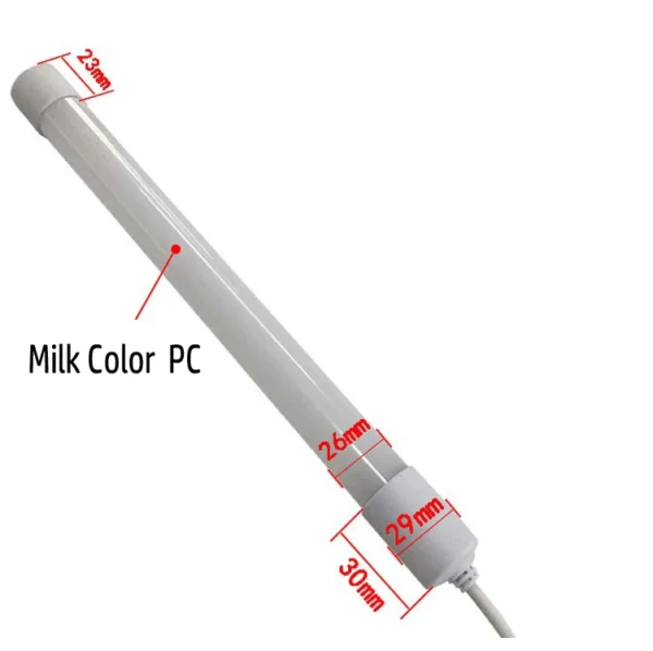 Aiwooping MOQ 10 Pack, 2FT 0.6M 10W AC85-265V,IP65 T8 LED waterproof tube, easy to install, suitable for use in humid environments such as water tanks, refrigerators and freezers - Image 2