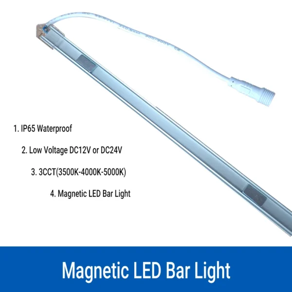 LED Hard Strip Light IP65 Waterproof DC24V Low Voltage 3CCT Adjustable (3500K/4000K/5000K) for Indoor/Outdoor Use High Brightness Durable Lighting - Image 5