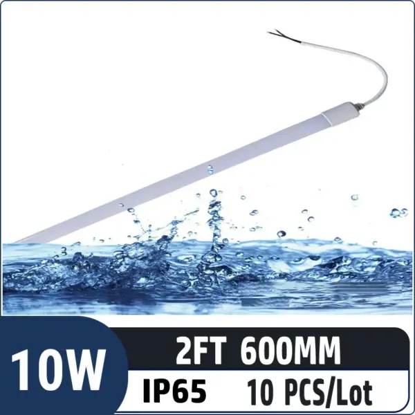 Led Tubes Ip65 2FT 0.6M 10W 1300LM,IP65 Waterproof T8 LED PC Tube Light – Energy ...