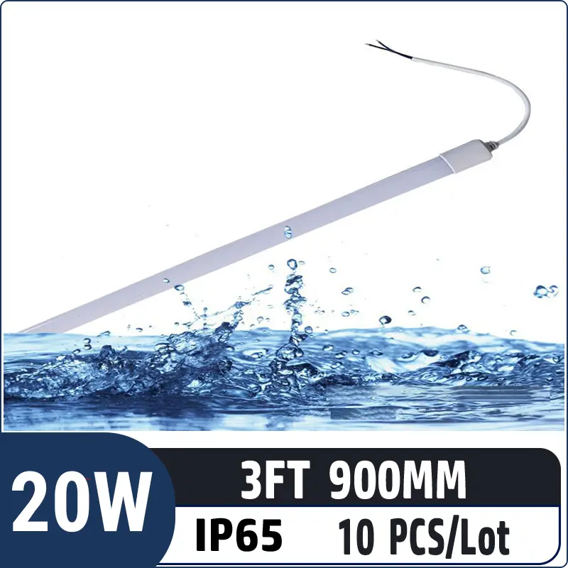 3FT 0.9M 20W 2500LM,IP65 Waterproof T8 LED PC Tube Light – Energy Efficient, Durable, and Long-Lasting Commercial Lighting Solution